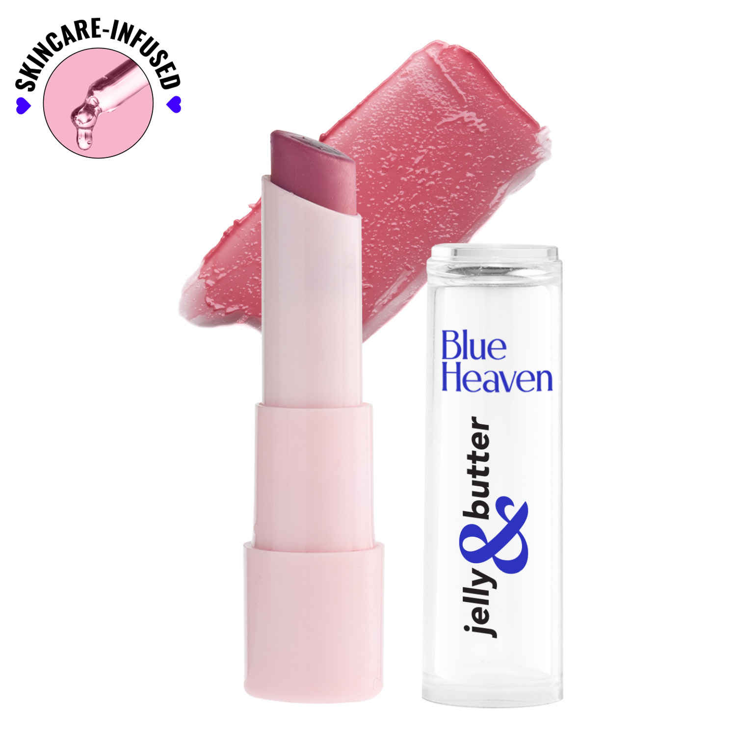 Buy Blue Heaven Jelly & Butter Hydrating Lip Balm, Dusty Rose - 3 gm - Purplle