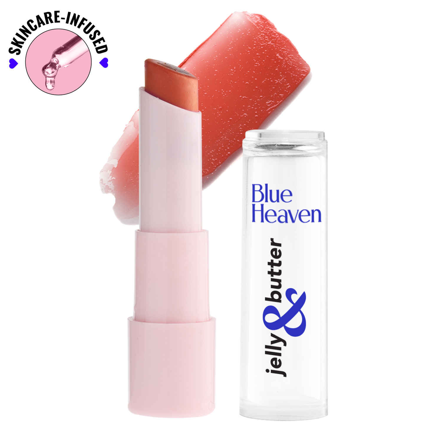 Buy Blue Heaven Jelly & Butter Hydrating Lip Balm, Light Red - 3 gm - Purplle