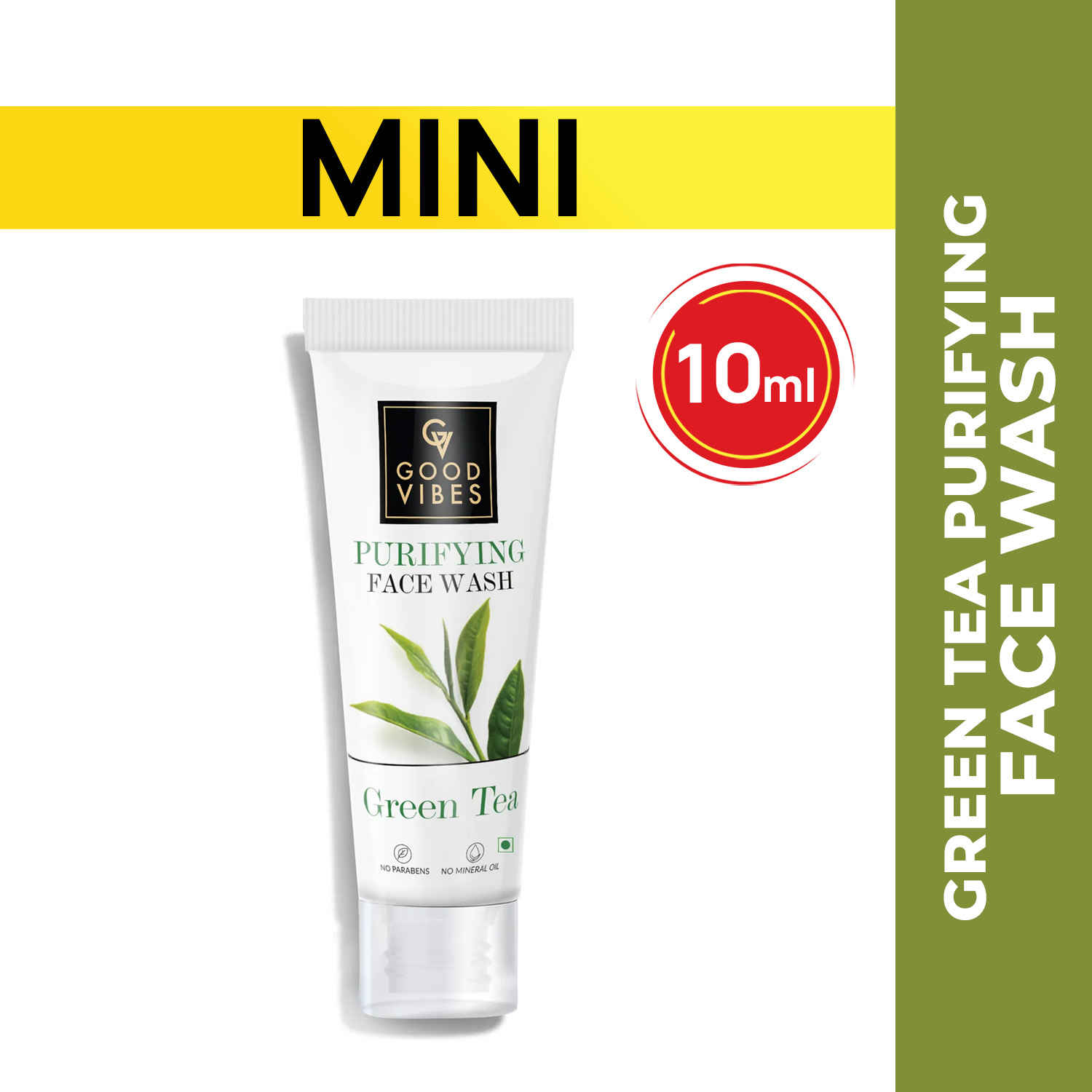 Buy Good Vibes Green Tea Purifying Face Wash (10 ml) - Purplle