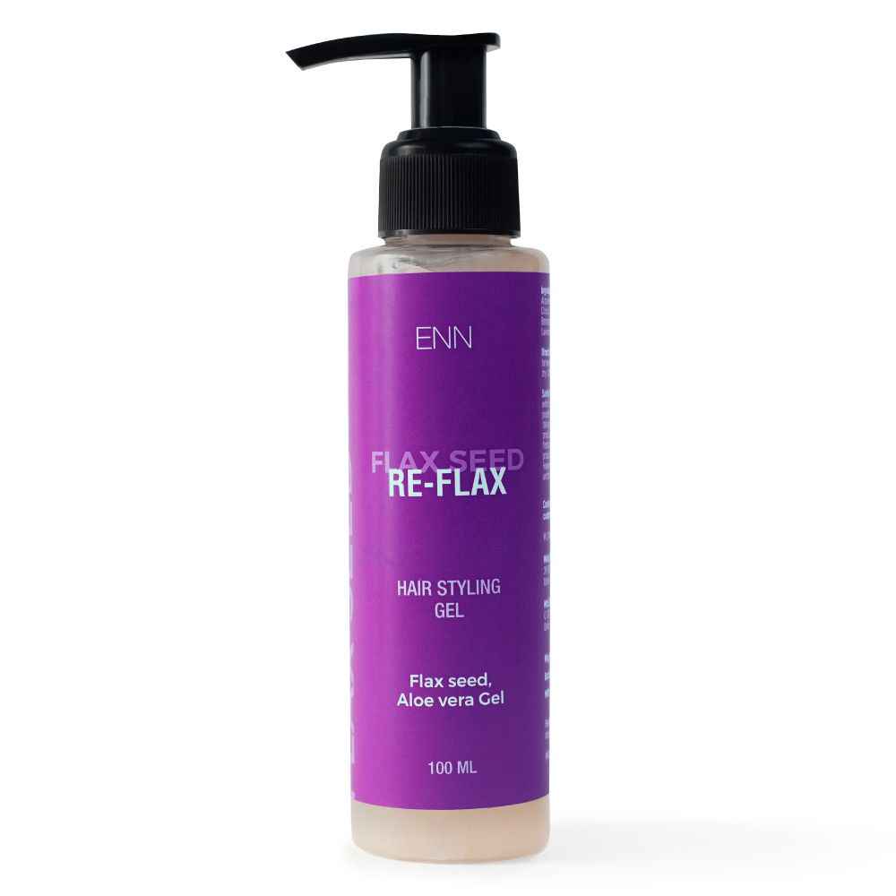 Buy ENN RE-FLAX Hair Styling Gel, infused with Flax seed and Aloe vera, (100 ml) - Purplle