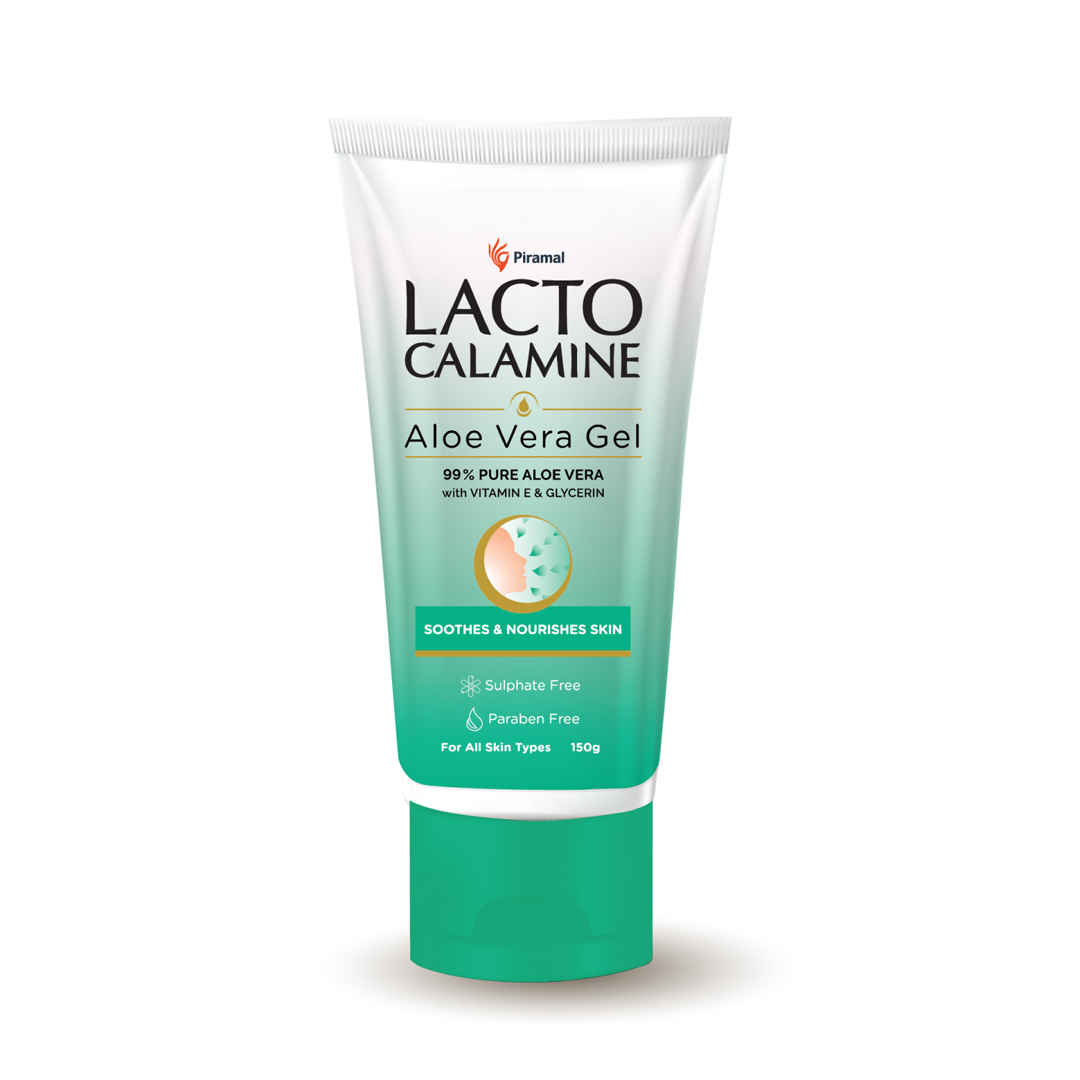 Buy Lacto Calamine Aloe Vera Gel with 99% Pure Natural Aloe Vera, Vitamin E and Glycerin for non-sticky hydration and cooling effect. Lightweight. Soothes and Nourishes skin. No Parabens, No Sulphates - 150 gm - Purplle