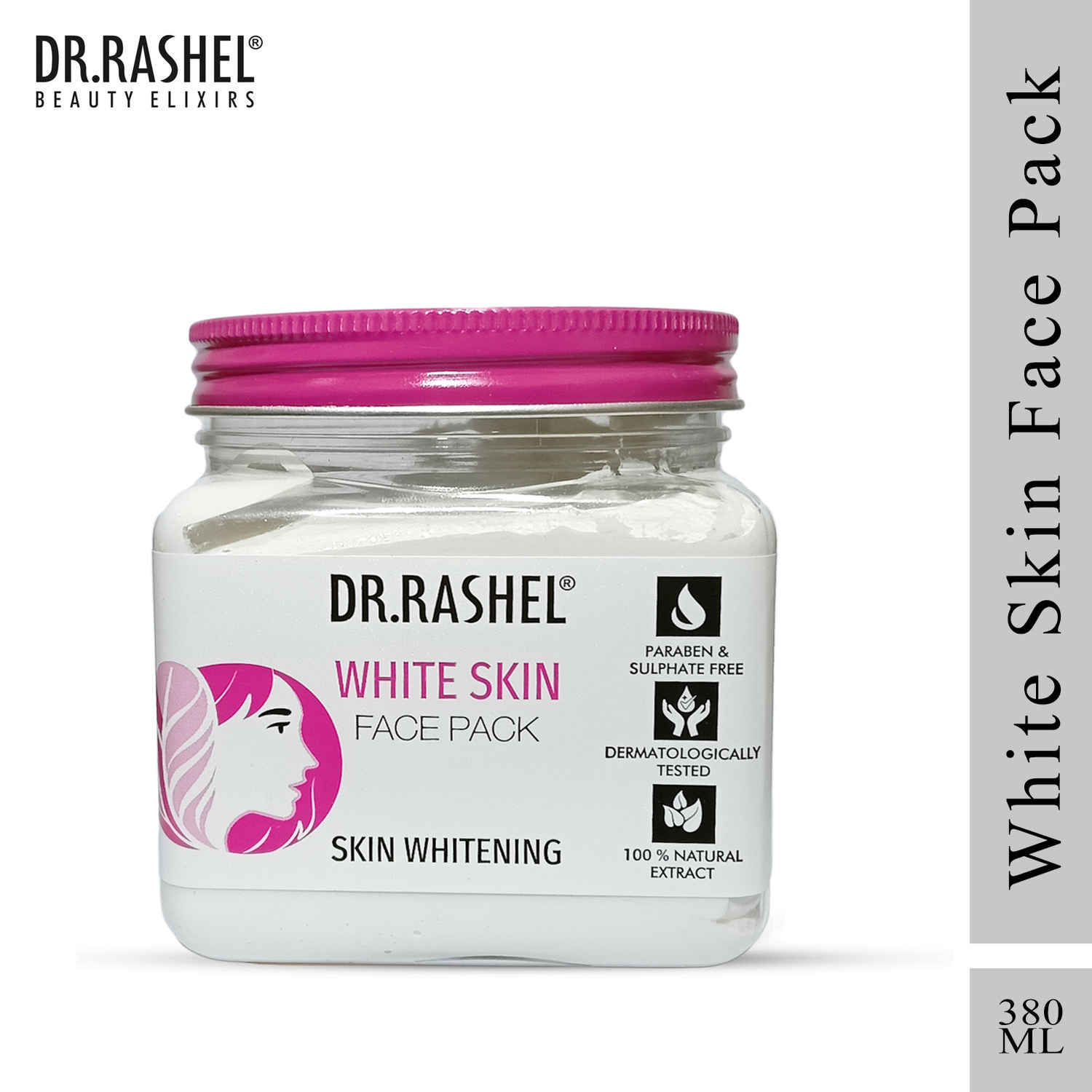 Buy Dr.Rashel Skin Whitening Face Pack For All Skin Types (380 ml) - Purplle