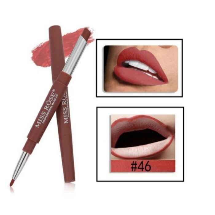 Buy Miss Rose 2 In 1 Creamy Matte Lipstick 7102-001M 46 Love Bug - Purplle