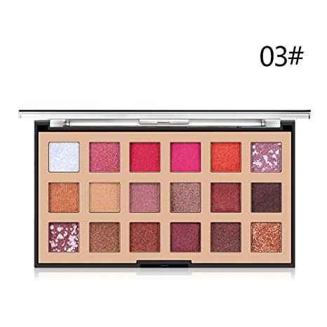 Buy Miss Rose Professional Make-up 18 Color Eyeshadow Colorfull Eyeshadow Pans 19.7g (7001-437M3) - Purplle