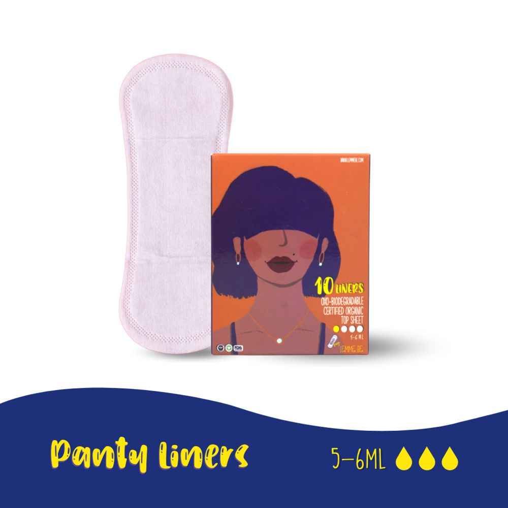 Buy Lemme Be Panty Liners (Box of 10) 100% Cotton Certified Biodegradable  - Purplle