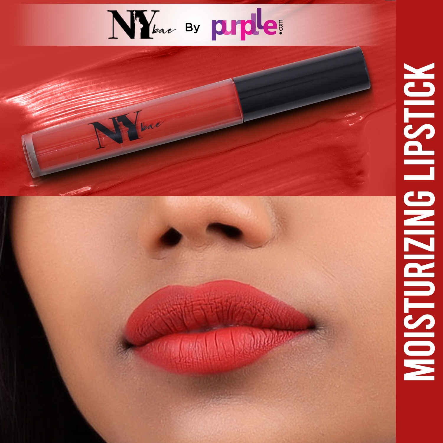Buy NY Bae Moisturizing Liquid Lipstick - Charlotte's Perfect Night 26 (2.7 ml) | Maroon | Matte Finish | Enriched with Vitamin E | Highly Pigmented | Non-Drying | Lasts Upto 12+ Hours | Weightless | Vegan | Cruelty & Paraben Free - Purplle