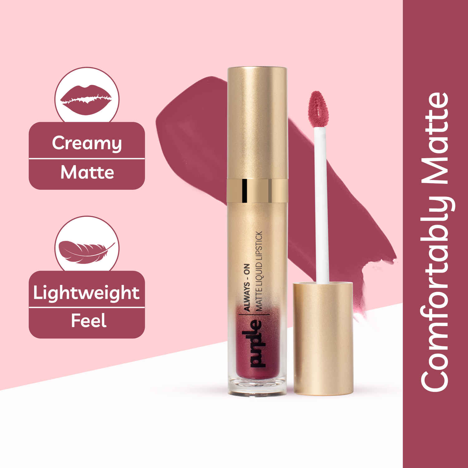 Buy Purplle Always - On Matte Liquid Lipstick - Royal Secret 11 (6.5 ml) - Purplle