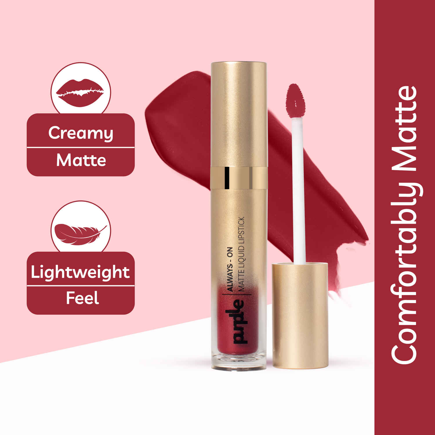 Buy Purplle Always - On Matte Liquid Lipstick - Spicy Scream 16 (6.5 ml) - Purplle
