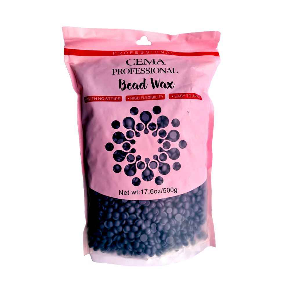 Buy CEMA Professional Hard Bead Wax WITH NO STRIPS|HIGH FLEXIBILITY|EASY TO APPLY 500g - Lavender - Purplle