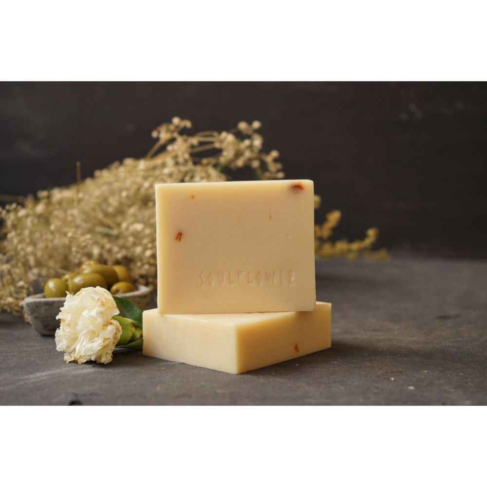 Buy Soulflower Jasmine Night Soap,Cold Processed, Handmade with natural oils 75 gm - Purplle