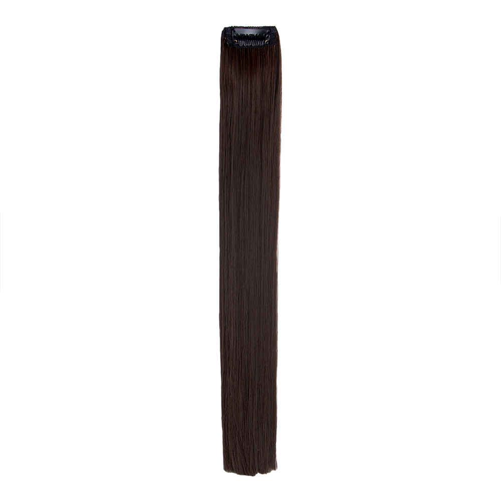 Buy STREAK STREET COFFEE BROWN STRAIGHT CLIP-ON STRANDS 1 Pc - Purplle