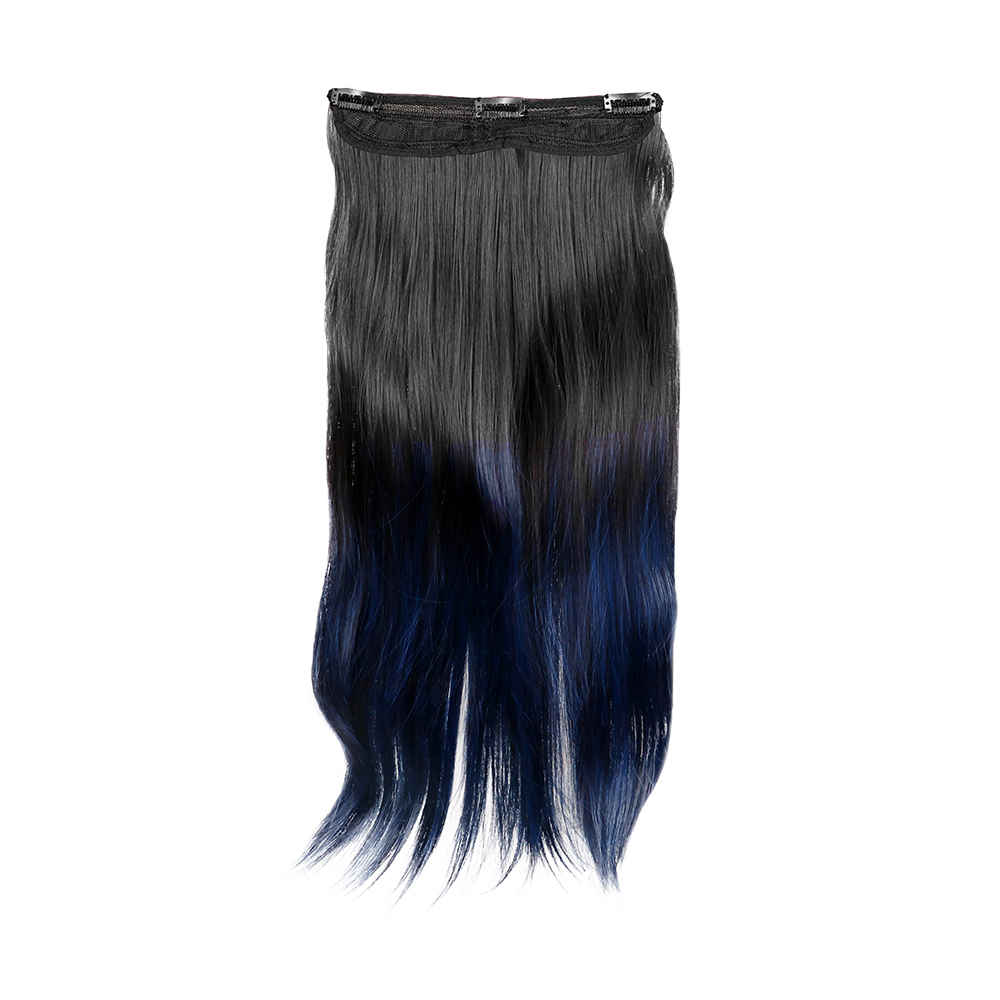 Buy STREAK STREET MIDNIGHT BLUE OMBRE HAIR EXTENSIONS - Purplle