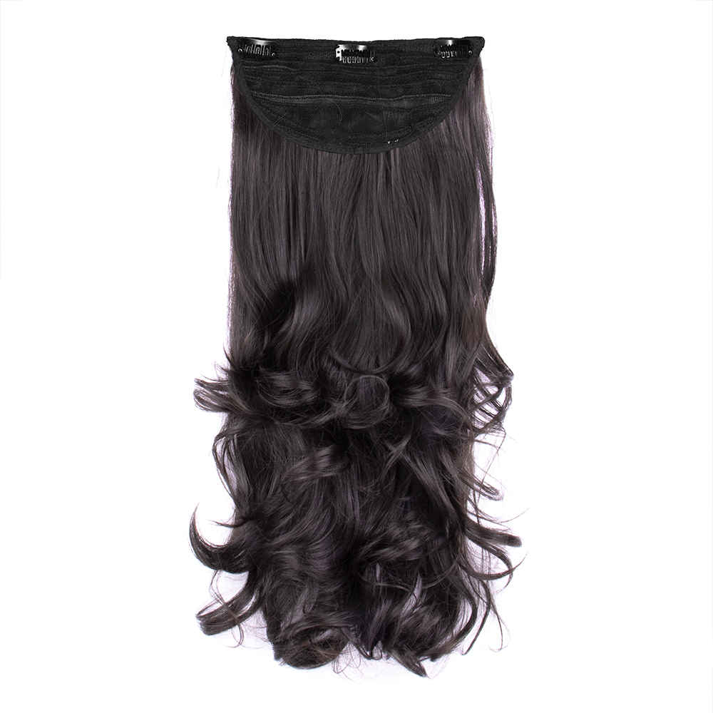 Buy STREAK STREET CLIP-IN 24" OUT CURL DARK BROWN HAIR EXTENSIONS - Purplle