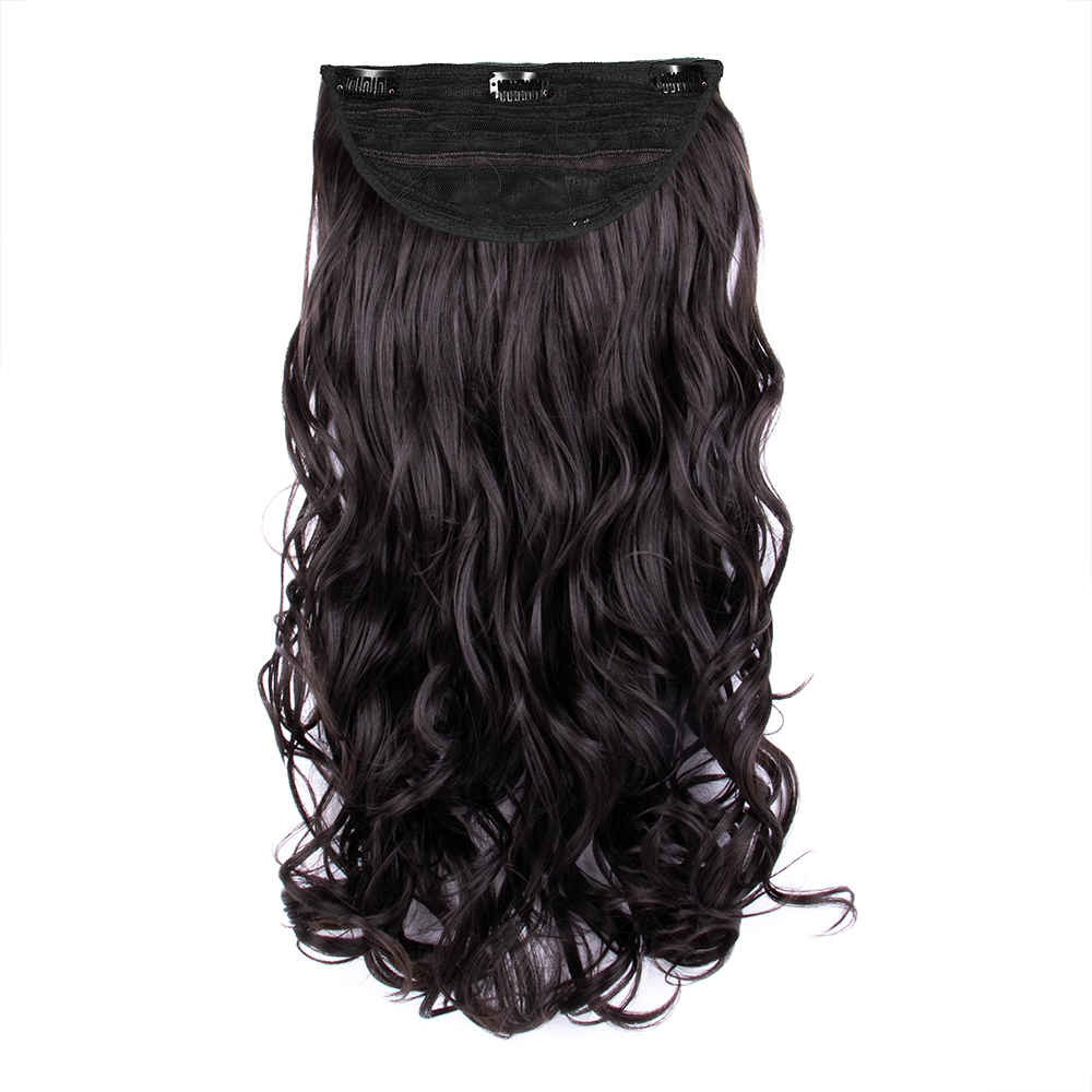 Buy STREAK STREET CLIP-IN 24" FULL-WAVY DARK BROWN HAIR EXTENSIONS - Purplle
