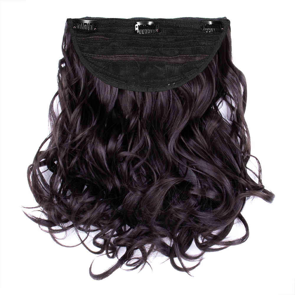Buy STREAK STREET CLIP-IN 18" FULL-WAVY DARK BROWN HAIR EXTENSIONS - Purplle