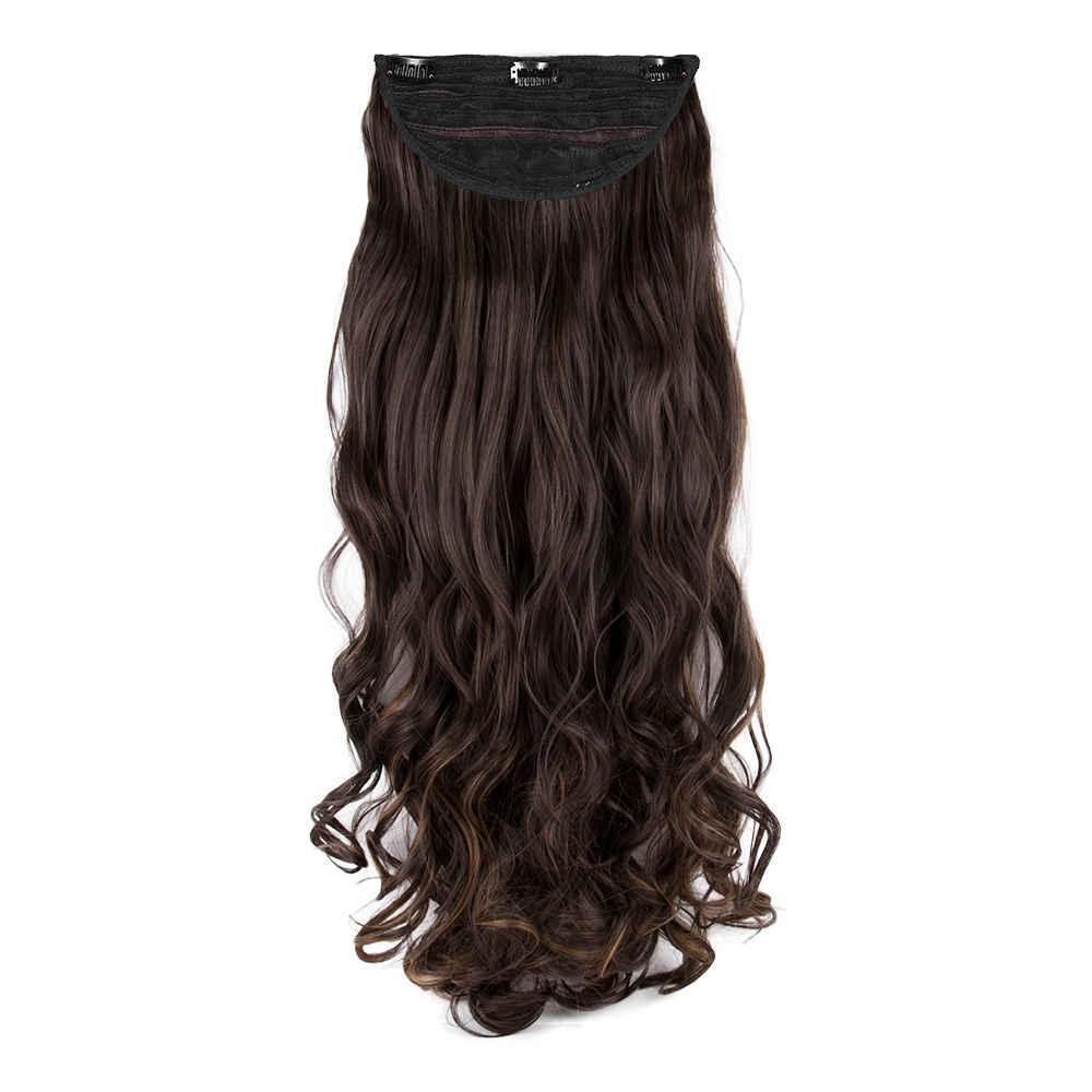 Buy Streak Street CLIP-IN 30'' Beach Wavy Mix-Brown Hair Extensions - Purplle