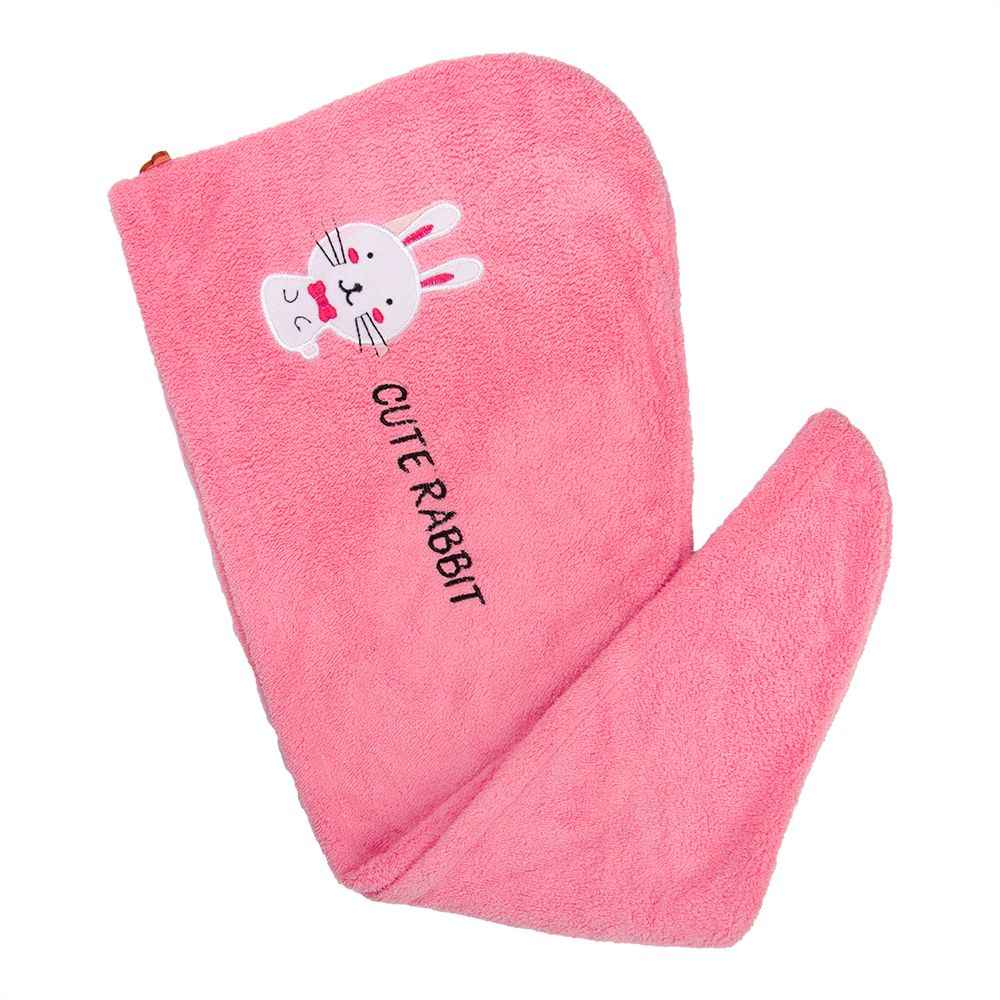 Buy Streak Street Microfiber Hair Wrap Towel- Rosy Rabbit - Purplle
