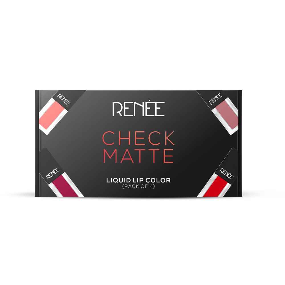 Buy RENEE Check Matte Liquid Lip Color Combo Of 4, 2.5ml each - Purplle