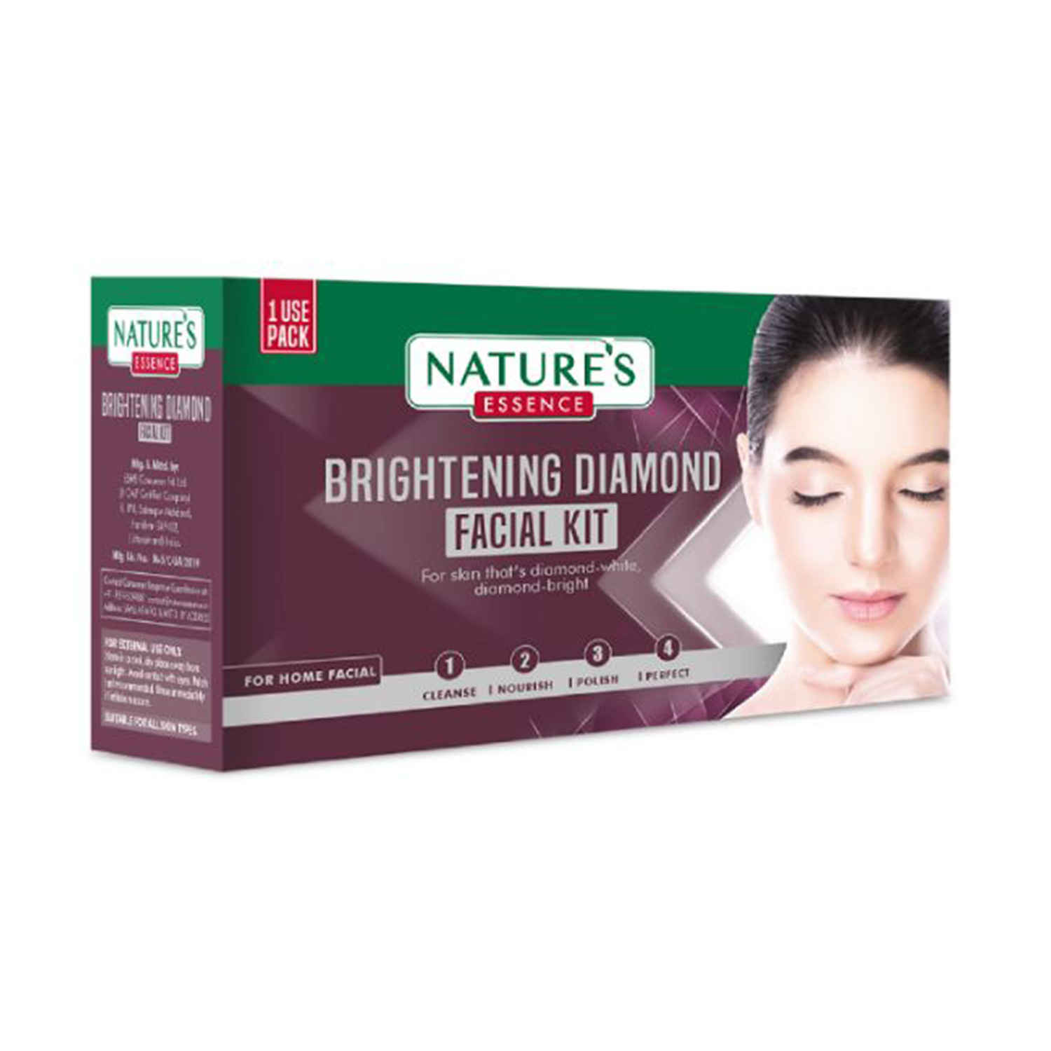 Buy Nature's Essence The Whitening Diamond Facial Kit ( 20 gm) - Purplle