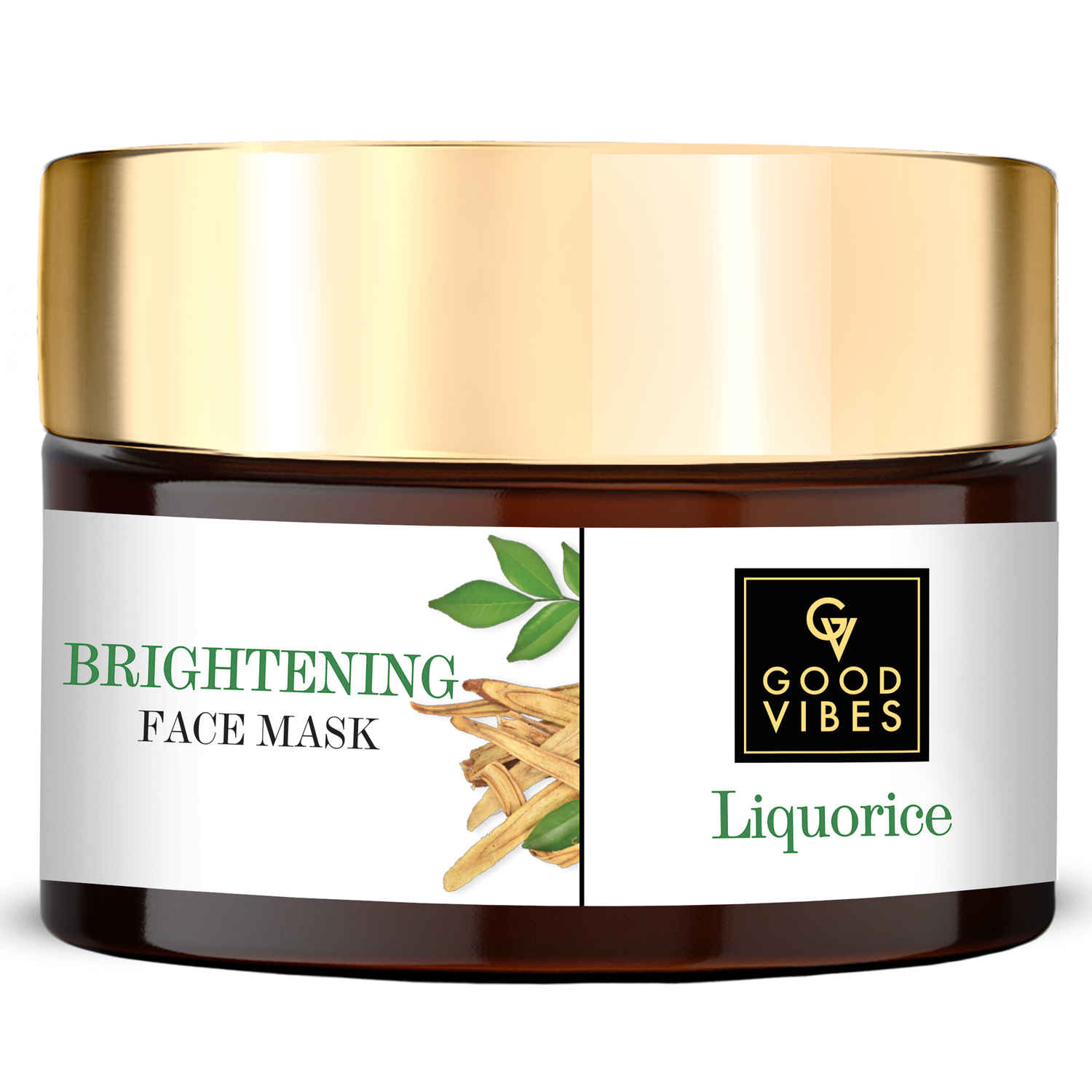 Buy Good Vibes Liquorice Brightening Face Mask | Removes Dirt & Impurities, Skin Cleansing | No Parabens, No Sulphates, No Mineral Oil, No Animal Testing (50 g) - Purplle