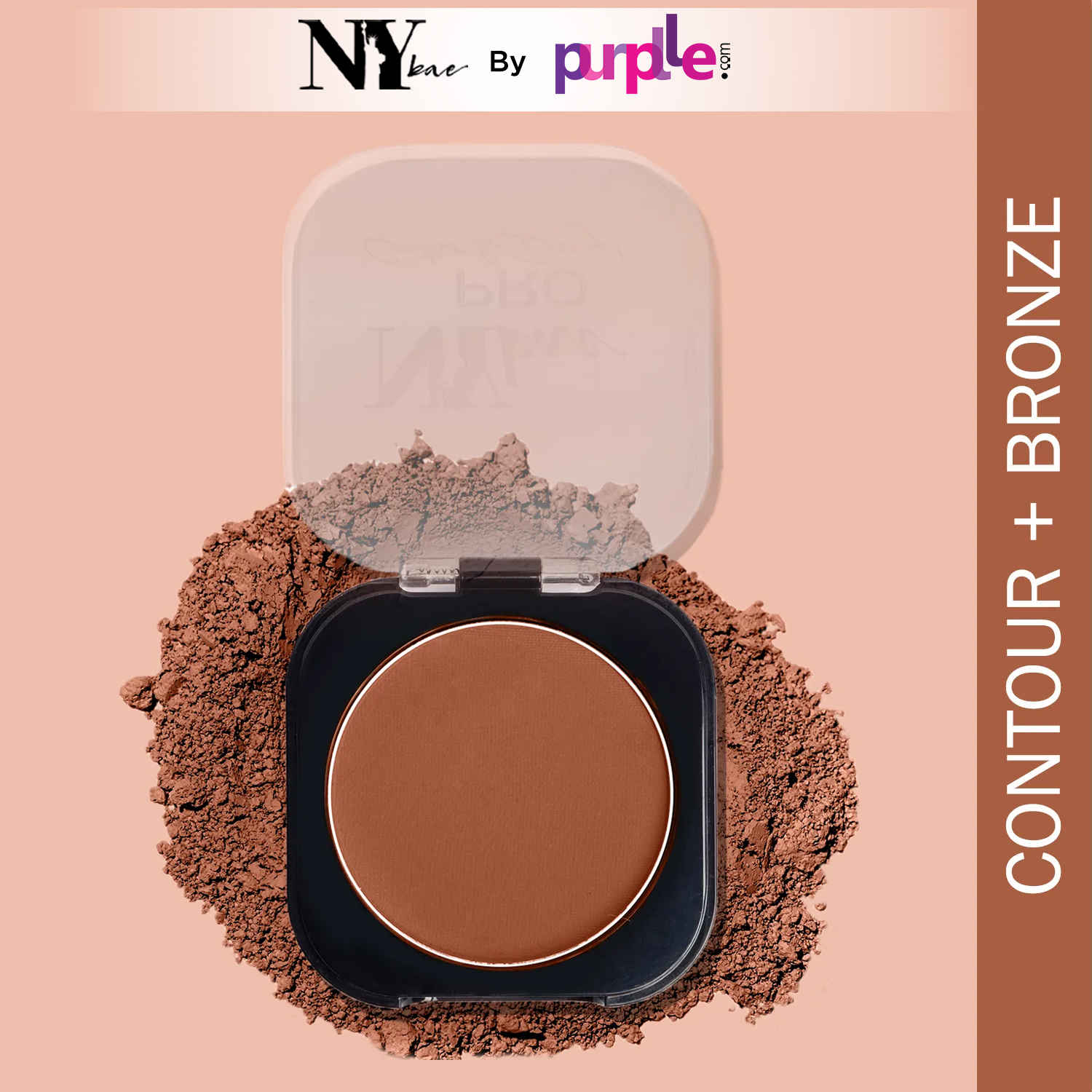 Buy NY Bae Pro Contour & Bronze - Nude Brown 02 (4 gm) | 2 In 1 Powder | With Almond Oil & Vitamin E | Rich Colour | Super Blendable | Travel Friendly - Purplle