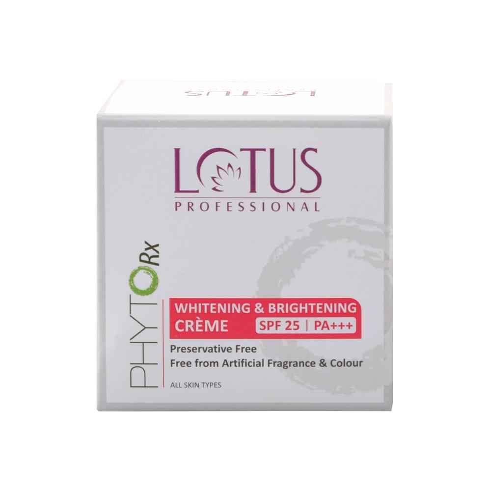 Buy Lotus Professional PhytoRx Whitening & Brightening Cream | SPF 25 | PA+++ | All skin types Preservative Free | 50 gm - Purplle
