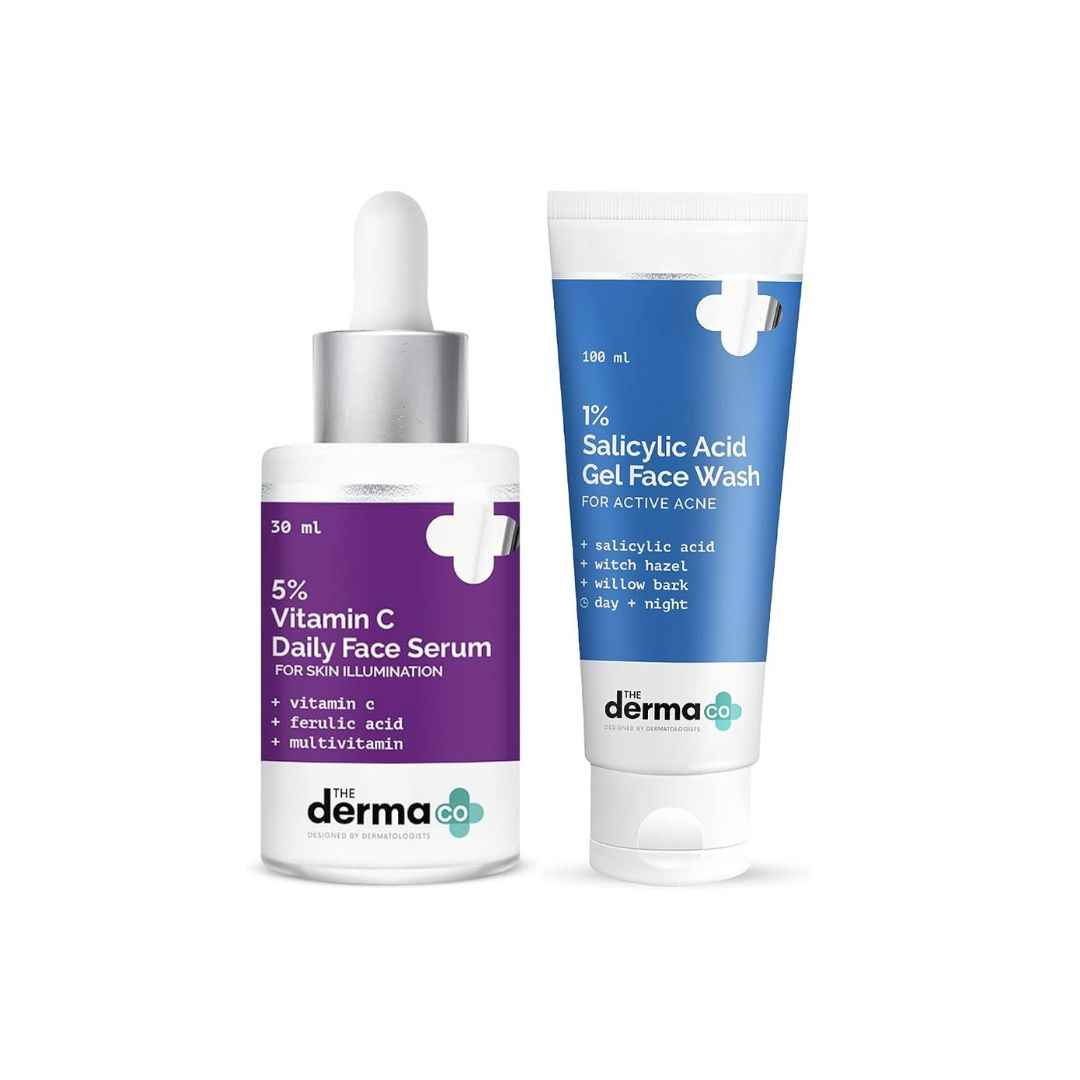 Buy The Derma Co. Daily Care Kit (Face Wash + Face Serum) - Purplle