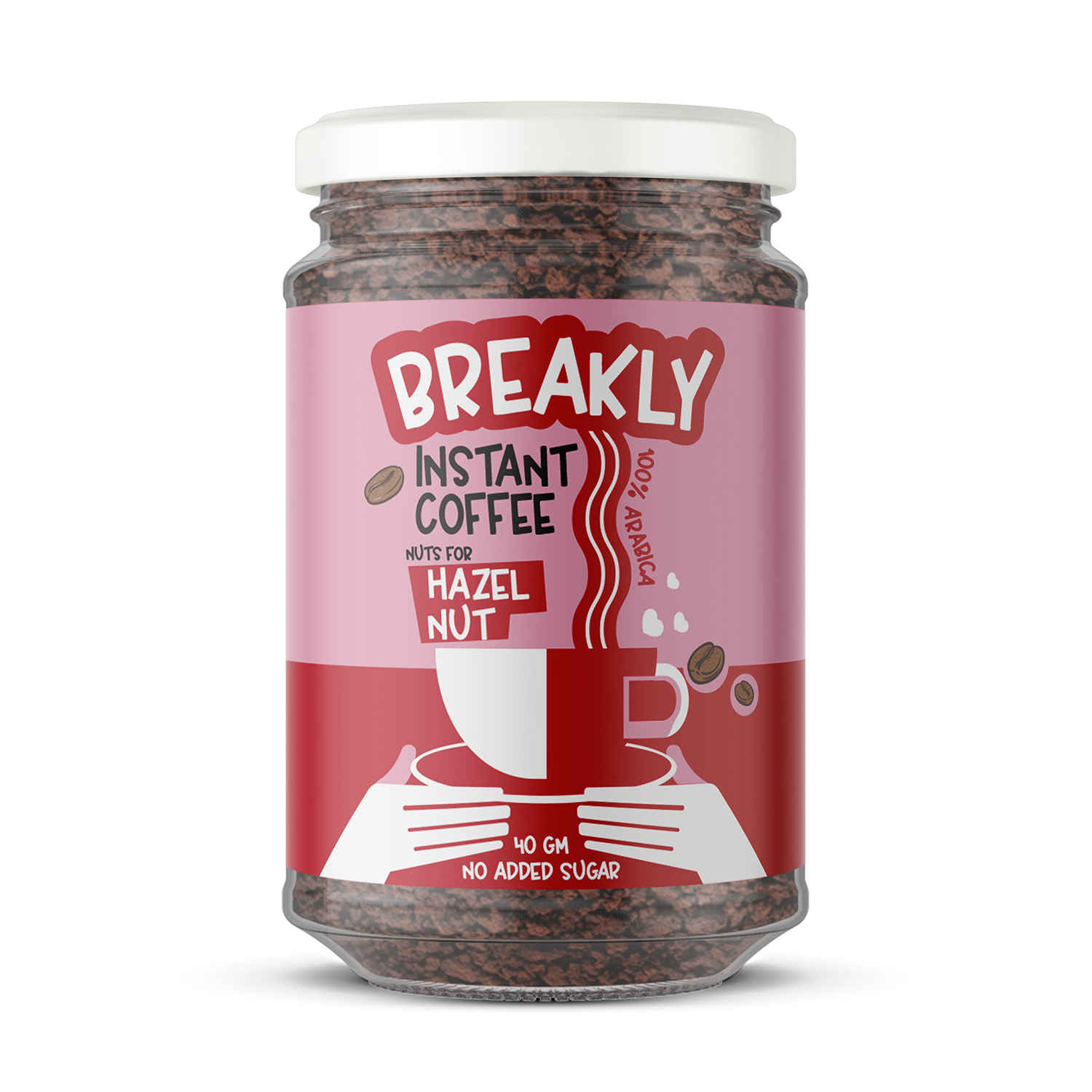 Buy Breakly Instant Coffee Powder| Rich Hazelnut Flavour |Intense and Smooth| Perfect Blend |100% Premium Arabica | 40g Glass Jar - Purplle