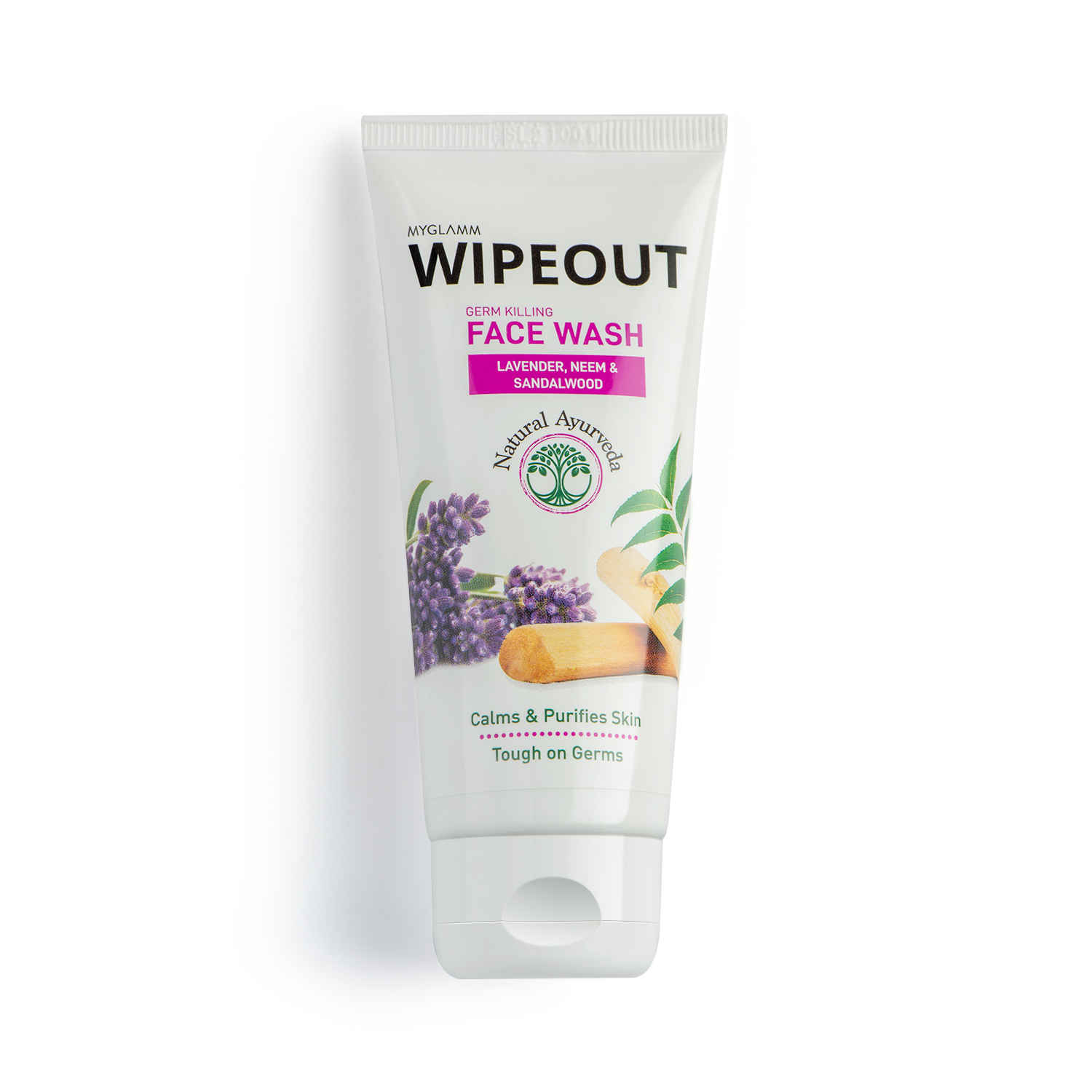 Buy MyGlamm Wipeout Germ Killing Face Wash -Lavender, Neem & Sandalwood -60gm - Purplle