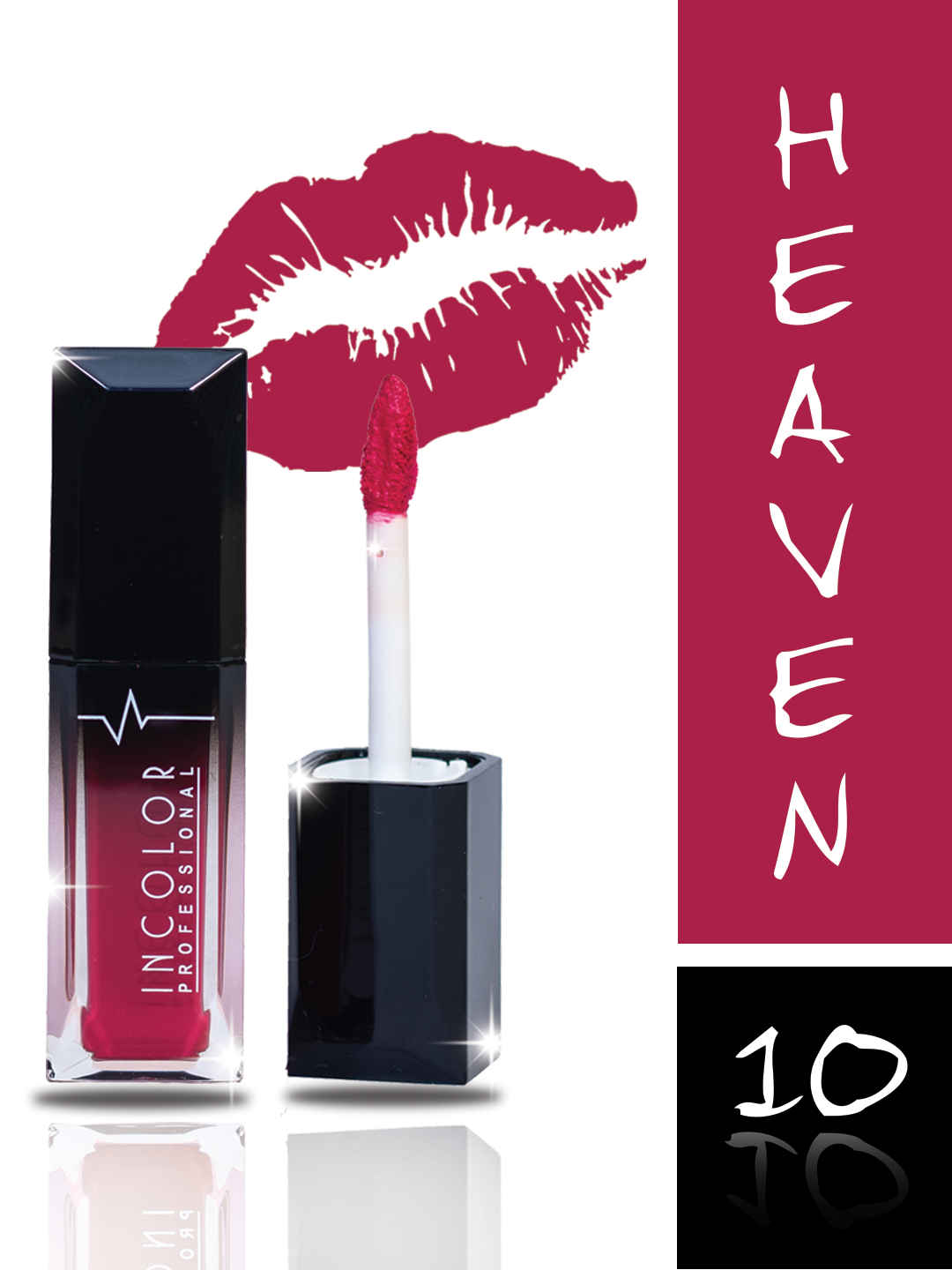 Buy Incolor Professional Matte Mini Lip Gloss 10 Heaven (8) ml - Purplle