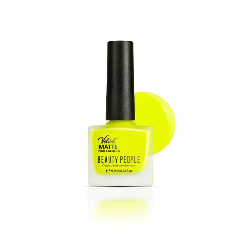 Buy Beauty People Velvet Matte Nail Polish matte me neon 1008 - Purplle