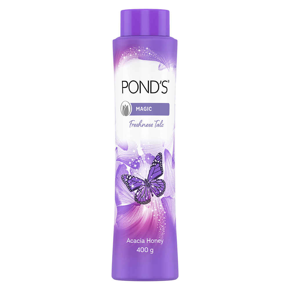 Buy POND'S Magic Freshness Talcum Powder, Acacia Honey (400 g) - Purplle