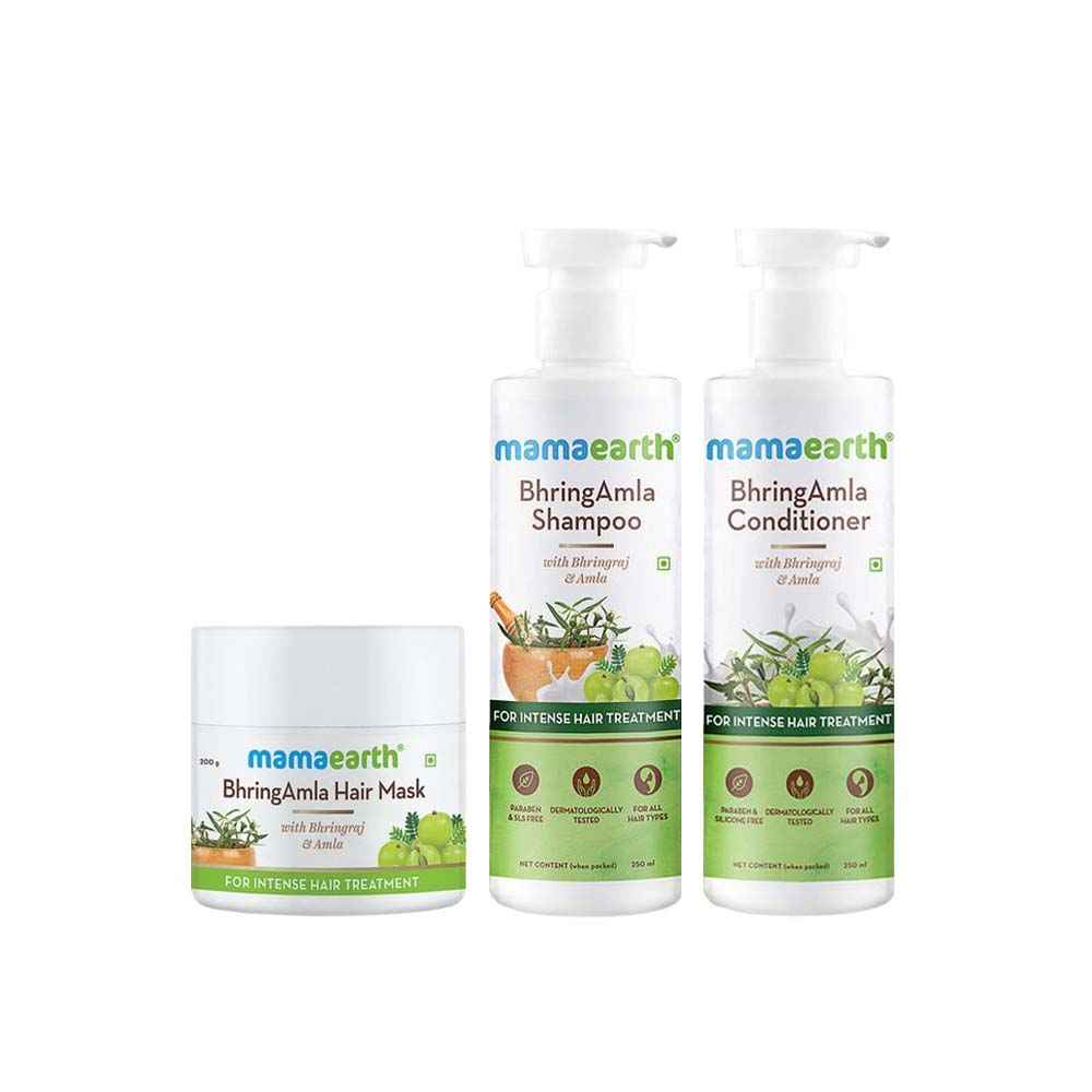 Buy Mamaearth BhringAmla Antihair Fall Spa Kit - Purplle