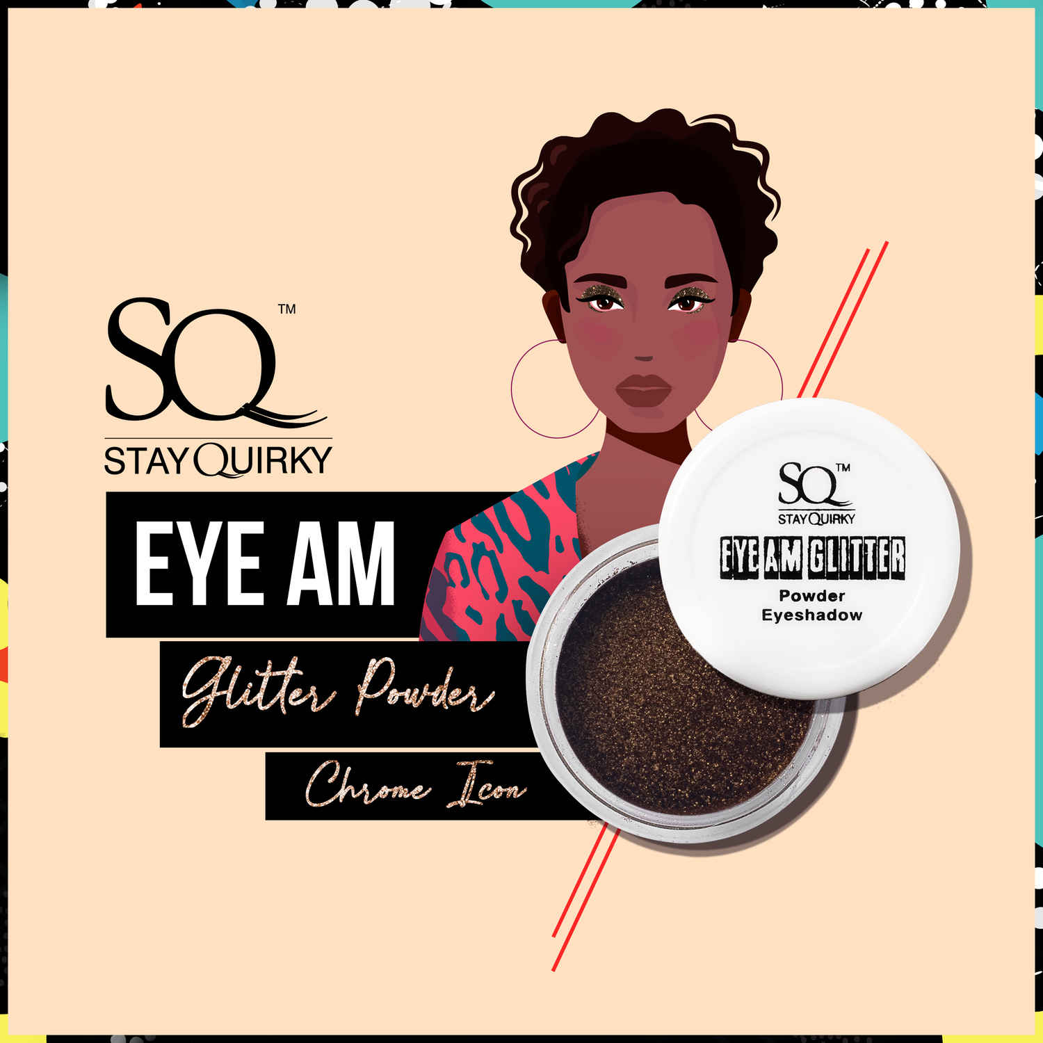 Buy SQ Eye Am Glitter- Powder Eyeshadow - Chrome Icon 07 (2.5 gm) - Purplle