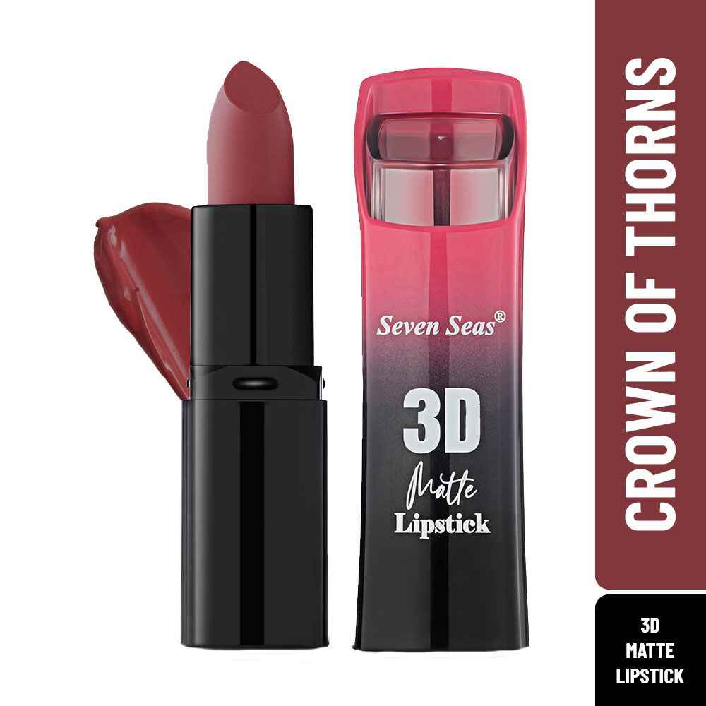 Buy Seven Seas 3D Matte Lipstick Velvet Smooth Full Coverage (Crown Of Thorns) - Purplle
