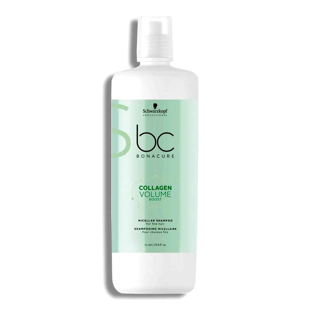 Buy Schwarzkopf Professional Collagen Volume Boost Micellar Shampoo for Fine Hair 1000 ml - Purplle