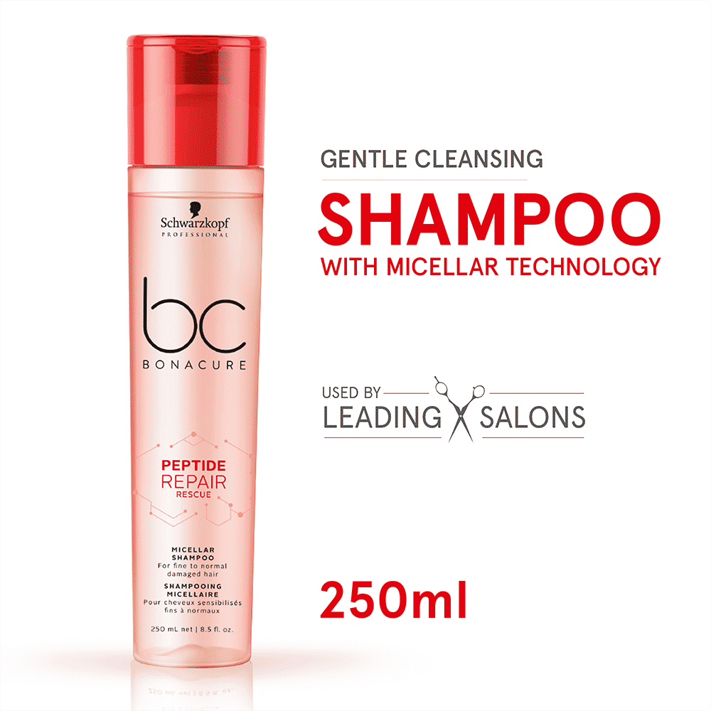 Buy Schwarzkopf Professional Bonacure Peptide Repair Rescue Micellar Shampoo 250 ml - Purplle
