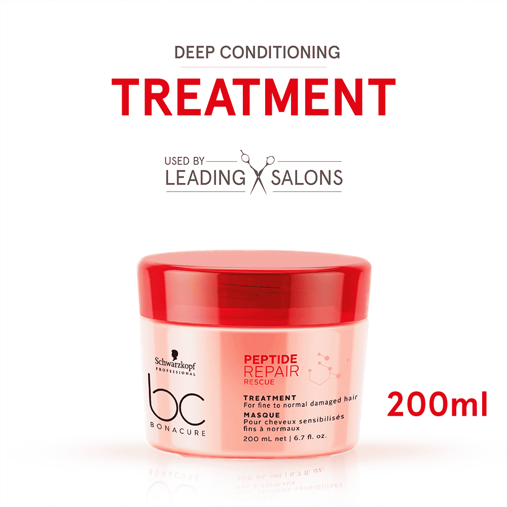 Buy Schwarzkopf Professional Bonacure Peptide Repair Rescue Treatment Masque 200 ml - Purplle