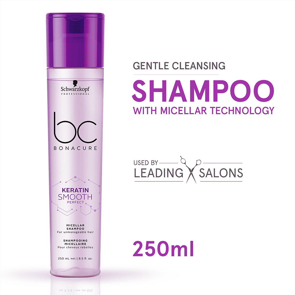 Buy Schwarzkopf Professional Bonacure Keratin Smooth Perfect Micellar Shampoo 250 ml - Purplle