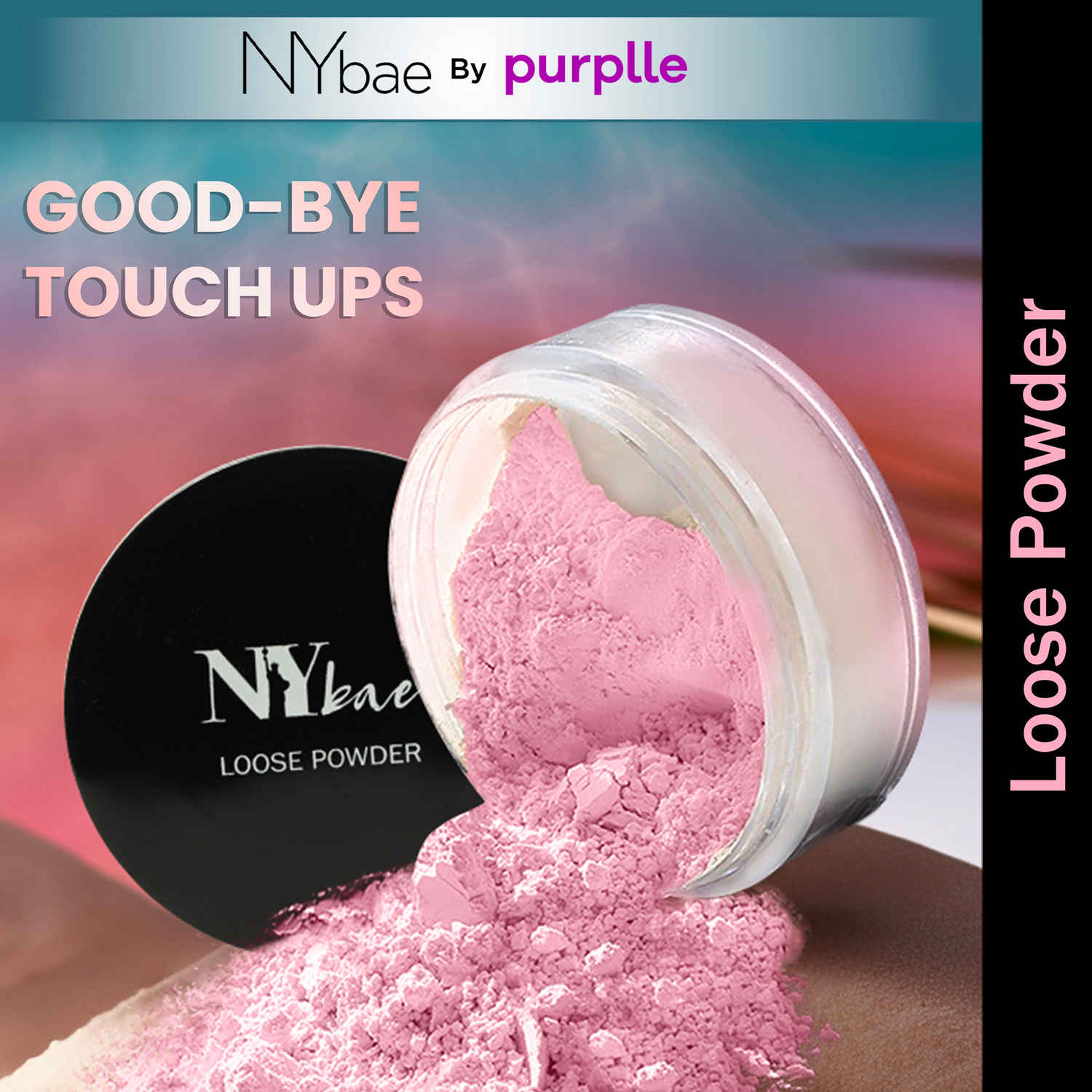 Buy NY Bae Rose Loose Powder (5.8 g) | Pink | Glowy Finish | Rose Oil | Makeup Setting Powder | Long Lasting - Purplle