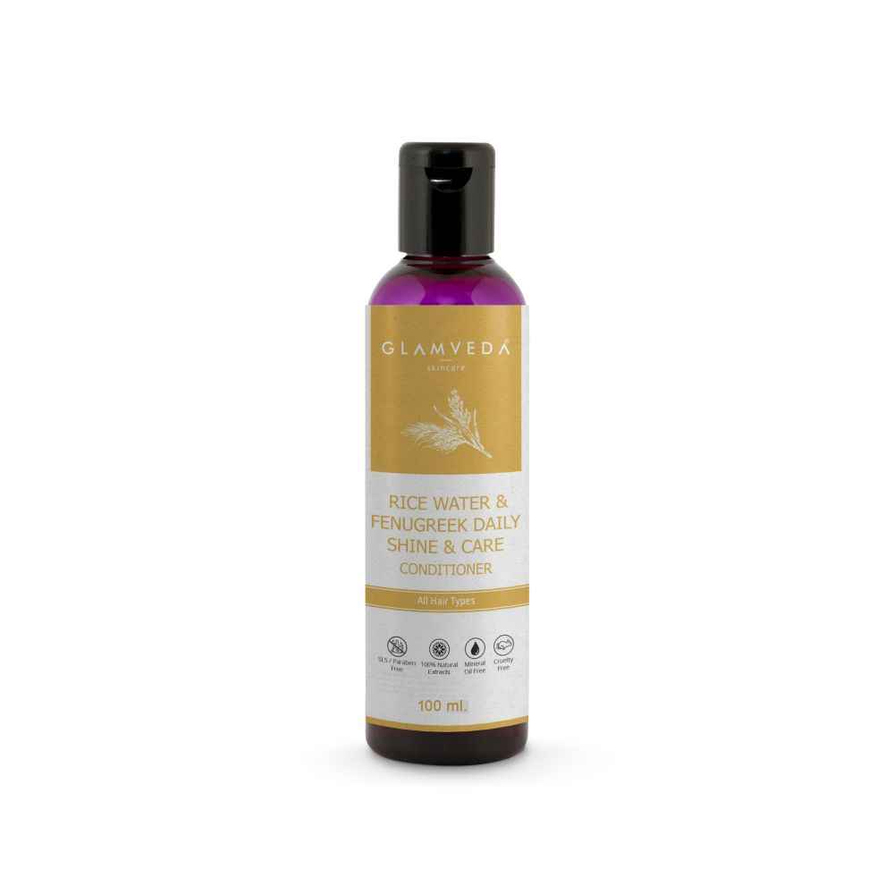 Buy Glamveda Daily Shine Conditioner Rice Water & Fenugreek 100 ml - Purplle
