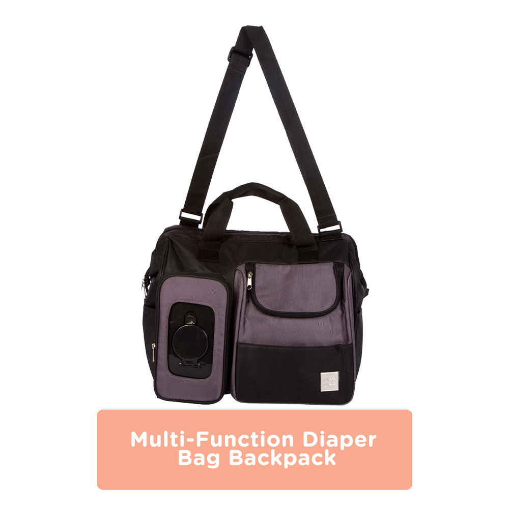 Buy Mee Mee Multipurpose Diaper Bag (Black) - Purplle