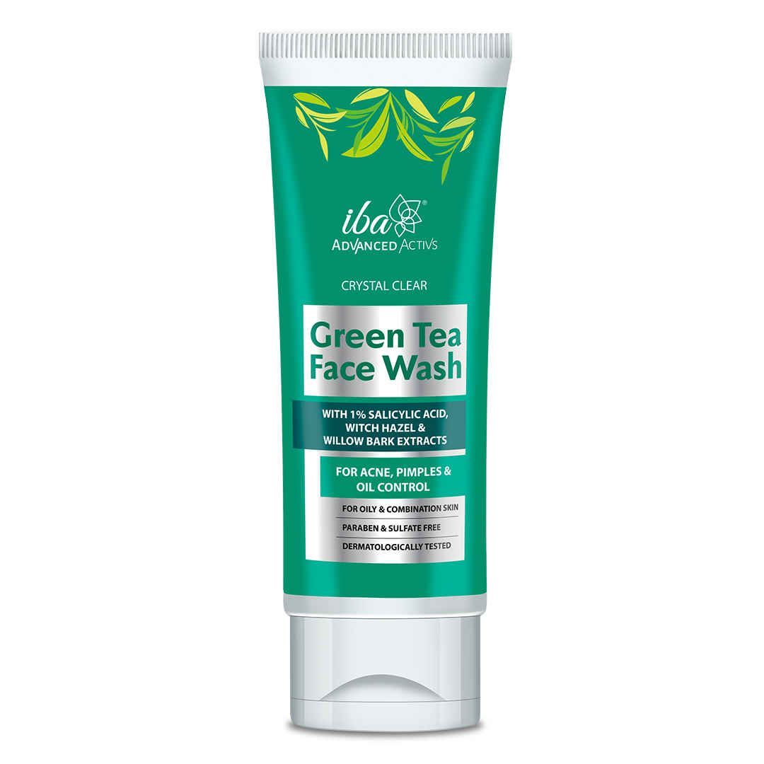 Buy Iba Advanced Activs Crystal Clear Green Tea Face Wash l No Parabens & Sulfates l High Foam l For Oily, Combination & Acne Prone Skin 100 gm - Purplle