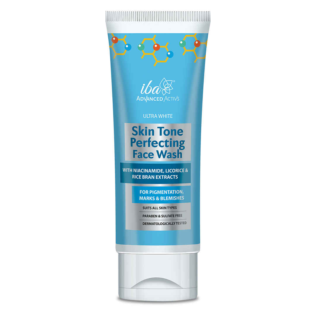 Buy Iba Advanced Activs Ultra White Skin Tone Perfecting Face Wash l No Parabens & Sulfates l High Foam l For Lighter, Even Tone Skin 100g - Purplle
