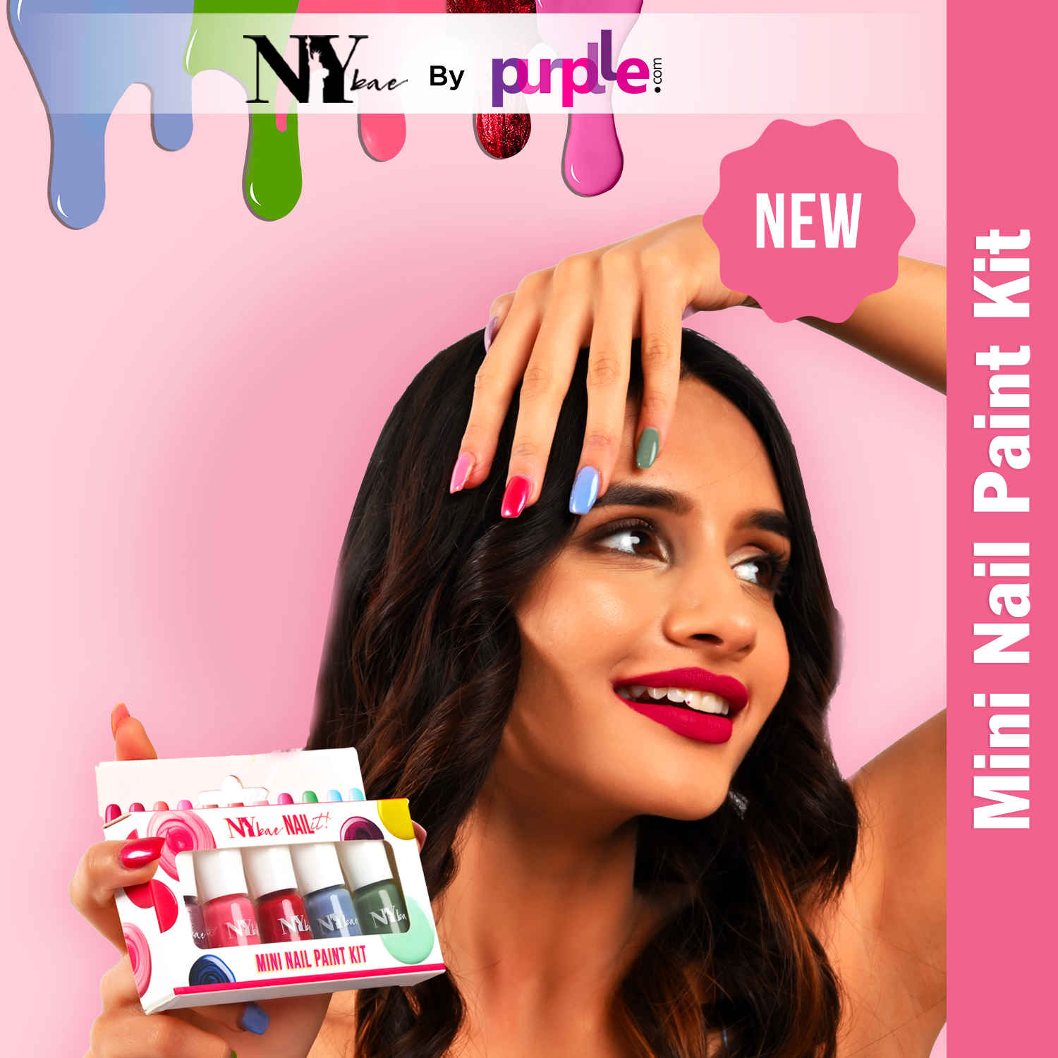 Buy NY Bae Nail It Mini Nail Paint Kit - Ultimate Kit 03 (5 x 3 ml) | Highly Pigmented | Matte & Glossy | Chip-Free | Travel-Friendly Nail Polish Set - Purplle
