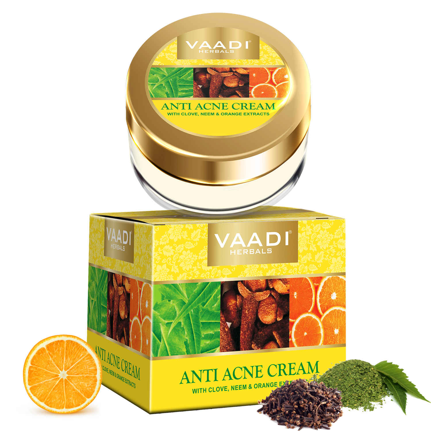 Buy Vaadi Herbals Anti Acne Cream Clove & Neem Extract (30 gm) - Purplle
