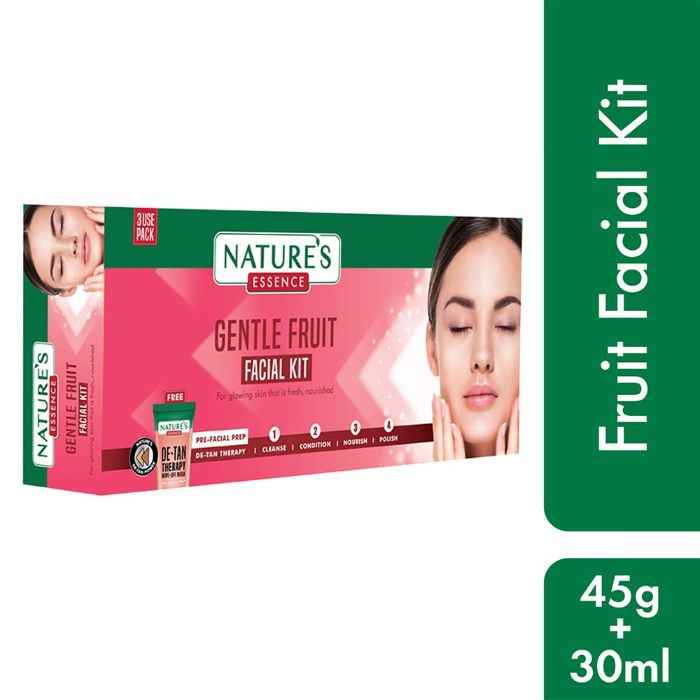 Buy Nature's Essence Gentle Fruit Facial Kit ,45 gm + 30 ml - Purplle
