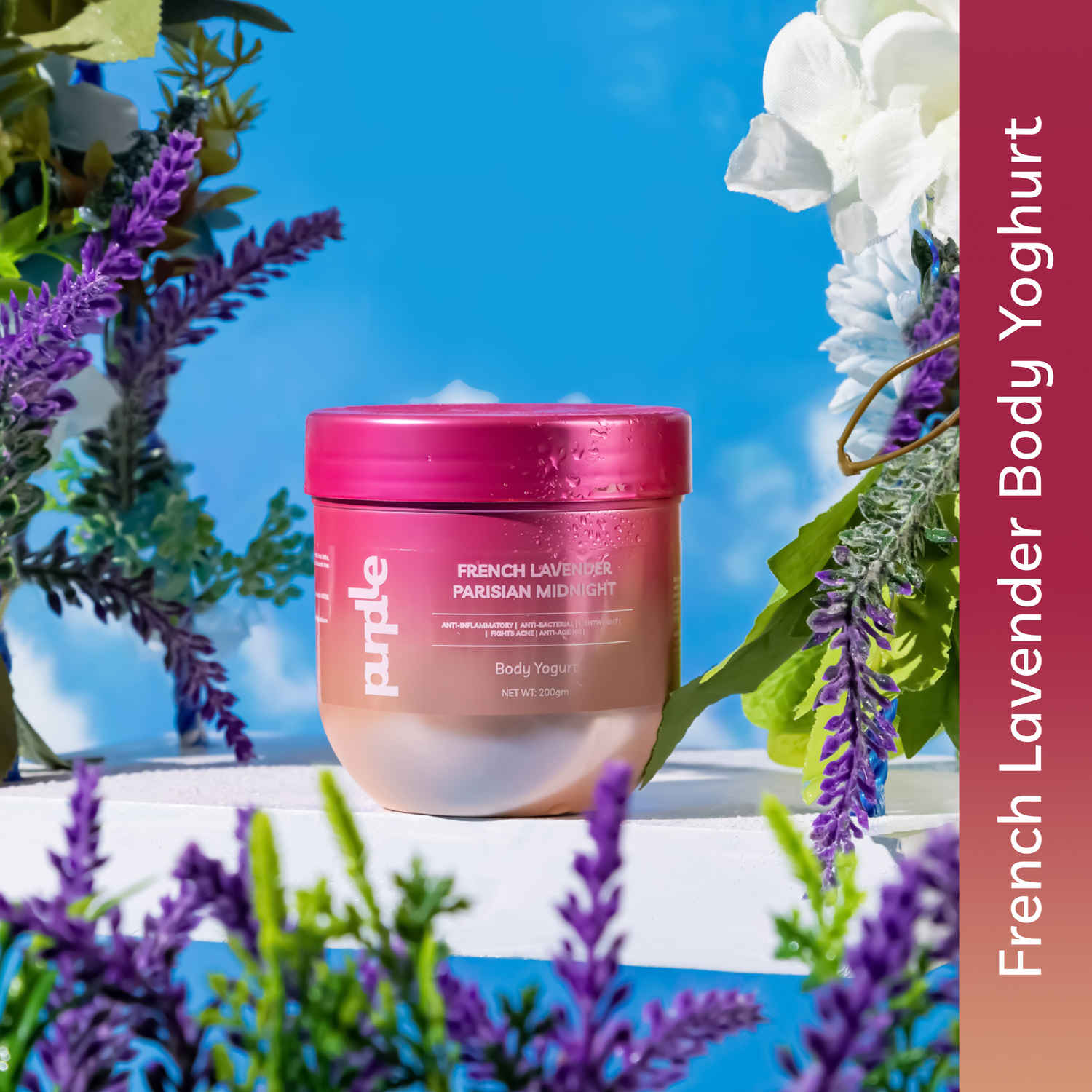 Buy Purplle French Lavender Parisian Midnight Body Yogurt | | Body Moisturizer (200gm) - Purplle