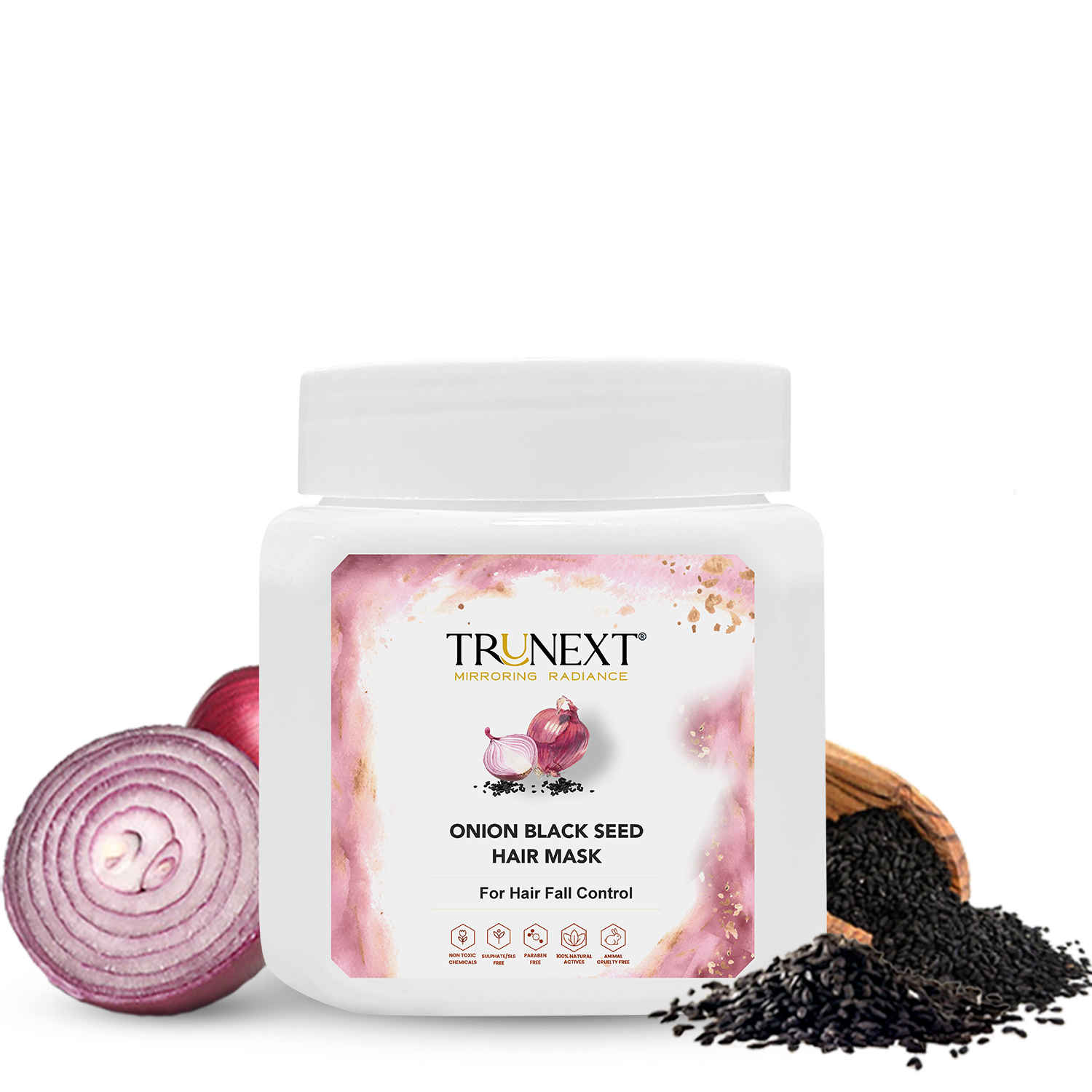 Buy TRUNEXT Onion Black Seed Hair Mask, (200 ml) - Purplle