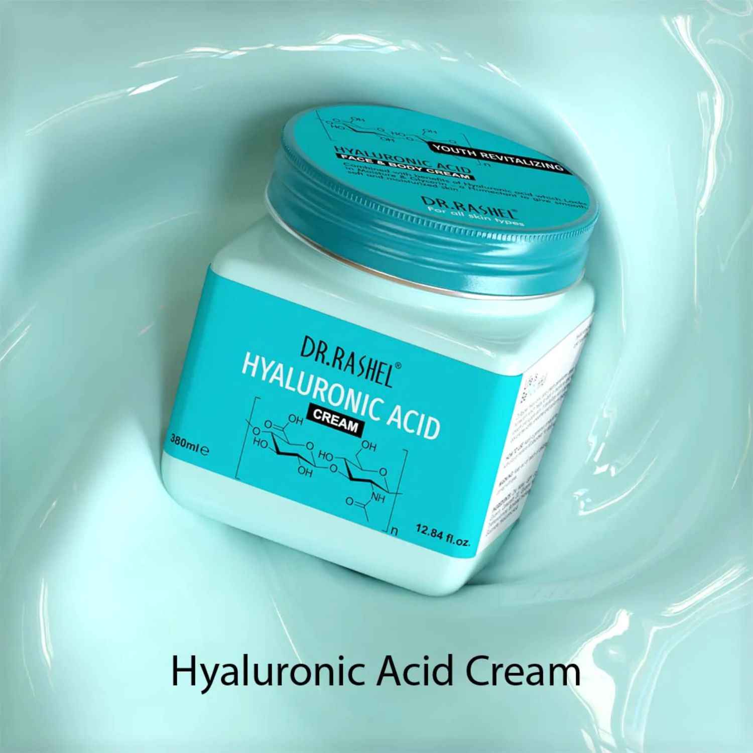 Buy Dr.Rashel Youth Revitalizing Hyaluronic Acid Face and Body Cream For All Skin Type (380 ml) - Purplle